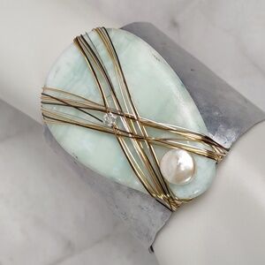 Karen Dwyer Gemstone Cuff Bracelet